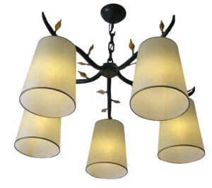 Bottom view of the Leaves Chandelier by Garouste Bonetti